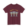 Roarie Time Tee in Maroon – three-peat fan T-shirt with gold lettering and three silver trophies